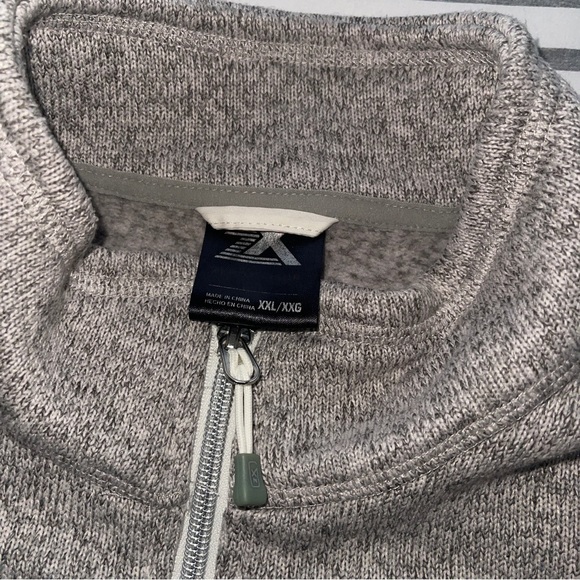 Women's ZeroXposur Tamia Hybrid Sweater Fleece Jacket White Grey XXL - Picture 5 of 7